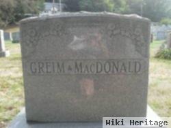 Dorcas May Macdonald Greim