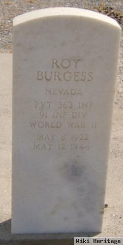 Pvt Roy Burgess