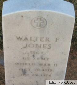 Sgt Walter F Jones