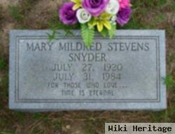 Mary Mildred Stevens Snyder