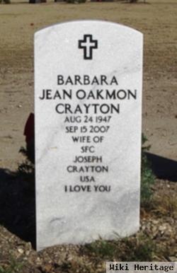 Barbara Jean Oakmon Crayton