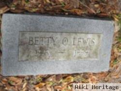 Betty O Lewis