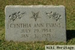 Cynthia Ann Evans