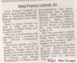 Anna Frances Eads Luttrell