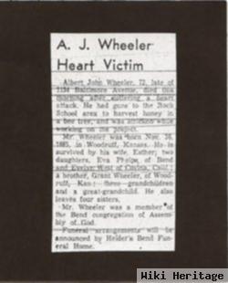 Albert John Wheeler