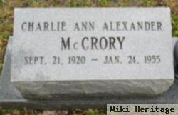 Charlie Ann Alexander Mccrory