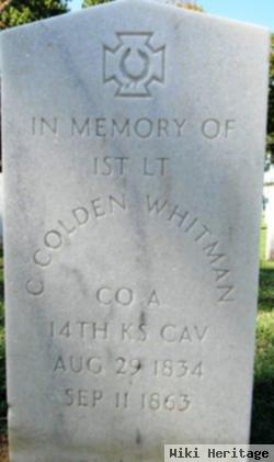 Lieut Cadwallader Colden "collin" Whitman