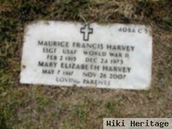 Sgt Maurice Francis Harvey