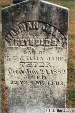 Hannah Jane Teter Reynolds