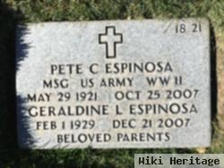 Pedro C "pete" Espinosa