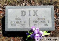 Virginia K Hamer Dix