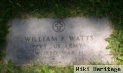 Pvt William F Watts