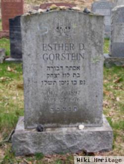 Esther D. Gorstein