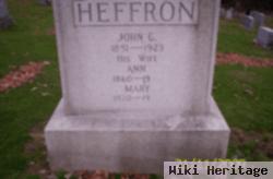 John G Heffron