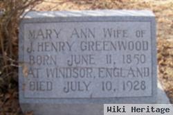 Mary Ann Greenwood