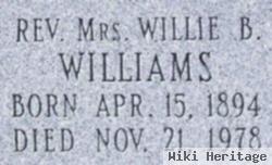 Rev Willie B. Williams