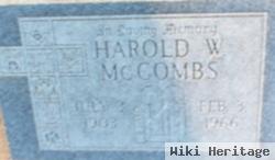 Harold W Mccombs