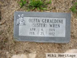 Oleta Geraldine "sister" Wren