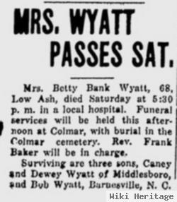 Betty Banks Wyatt