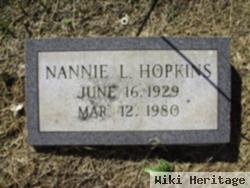 Nannie L Hopkins