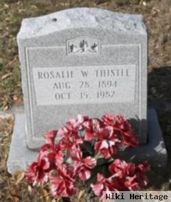 Rosalie W Thistle