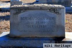 Bertha John Rice