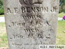 Alfonzo F Benson, Jr