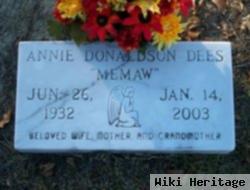 Annie "memaw" Donaldson Dees