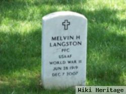 Pfc Melvin H. Langston