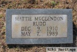 Mattie Mcclendon Rudd