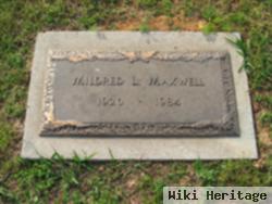 Mildred L Maxwell