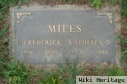 Kathleen D Miles