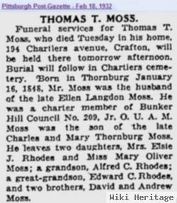 Thomas T. Moss