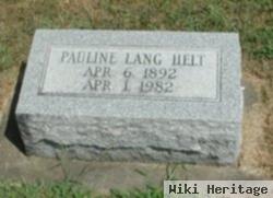 Pauline Lang Helt