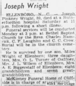 Joseph P. "joe" Wright