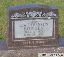 Lewis Franklin Bowden