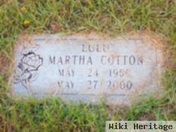 Martha "lulu" Cotton