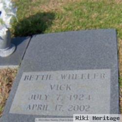 Bettie Wheeler Vick