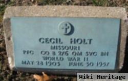 Pfc Cecil Holt