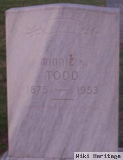 Minnie K Biddle Todd