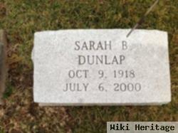 Sarah B Dunlap