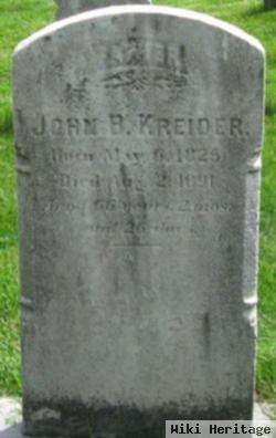 John B Kreider