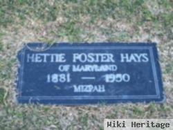 Hettie Foster Harlan Hays