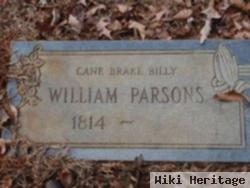 William "cane Break Billy" Parsons