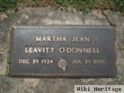 Martha Jean Leavitt O'donnell