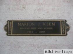 Marion June Bush Klem