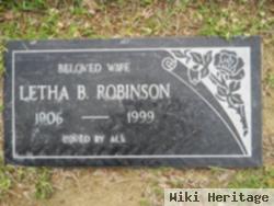 Letha B Robinson