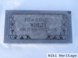 Julia Elizabeth Hollinger Wimsey