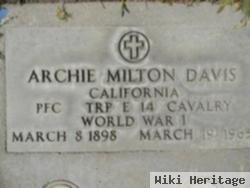 Pfc Archie Milton Davis