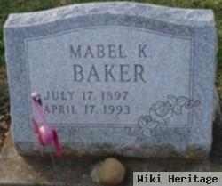 Mabel K Baker